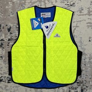 Techniche Mens Hyperkewl Evaporative Cooling Vest Size XL Neon Yellow NWT